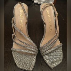 Stuart Weitzman Melodi Glitter Sandal
